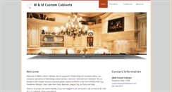 Desktop Screenshot of mmcustomcabinets.com