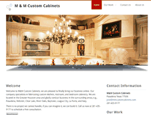 Tablet Screenshot of mmcustomcabinets.com